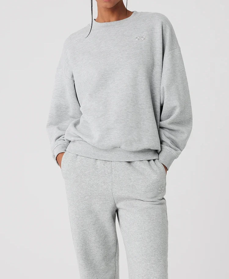 Alo Yoga Accolade Unisex Crew Neck Pullover