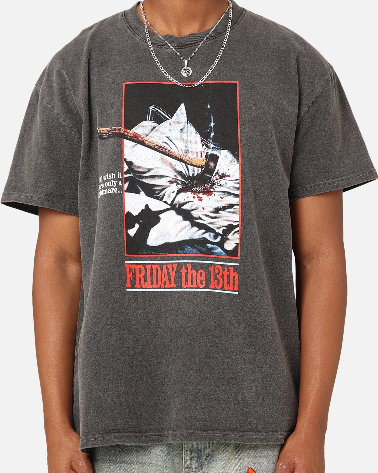 American Thrift X Friday The 13th Vintage T-Shirt Black Wash