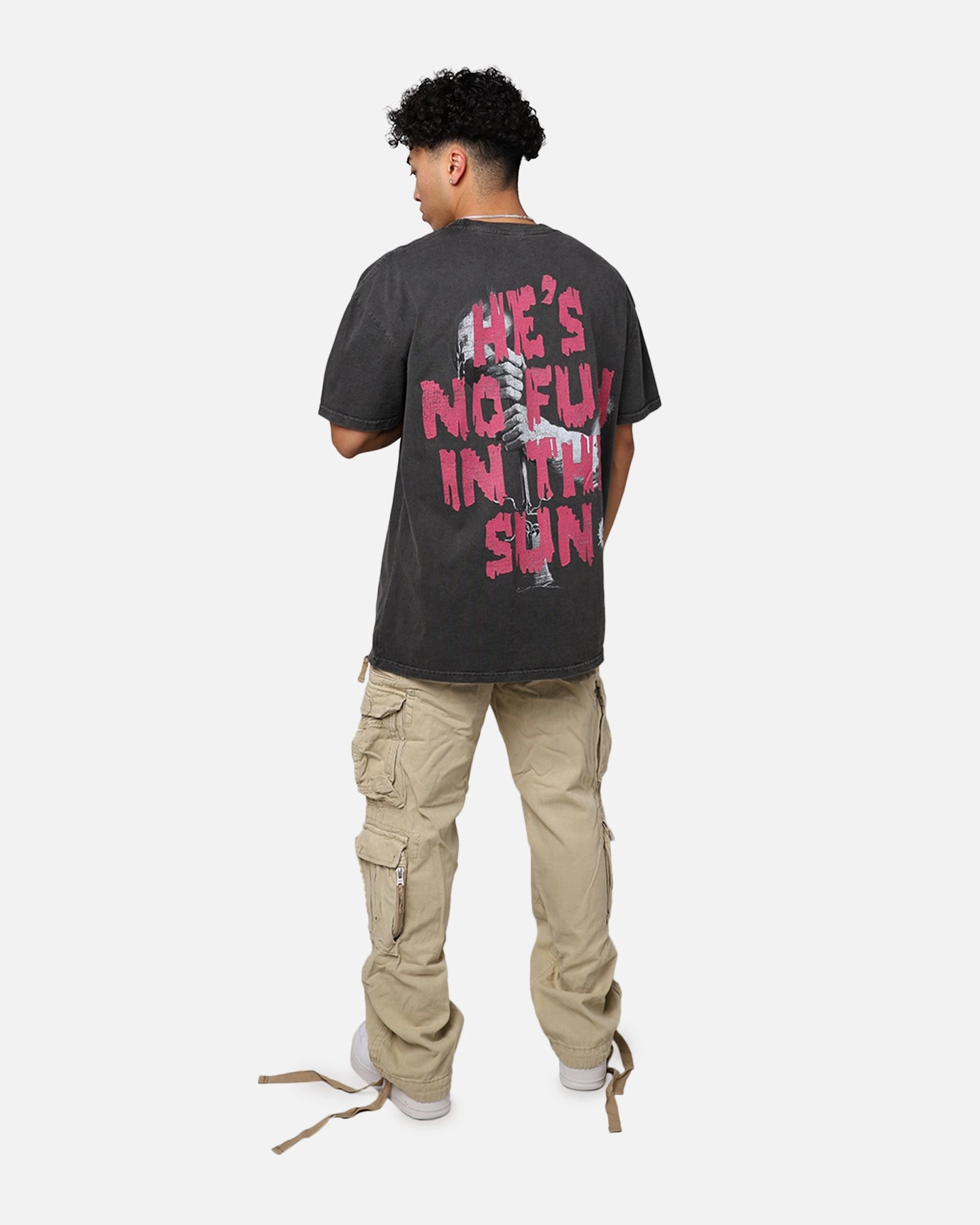American Thrift X Goosebumps Abominable Snowman Heavyweight T-Shirt Black Wash