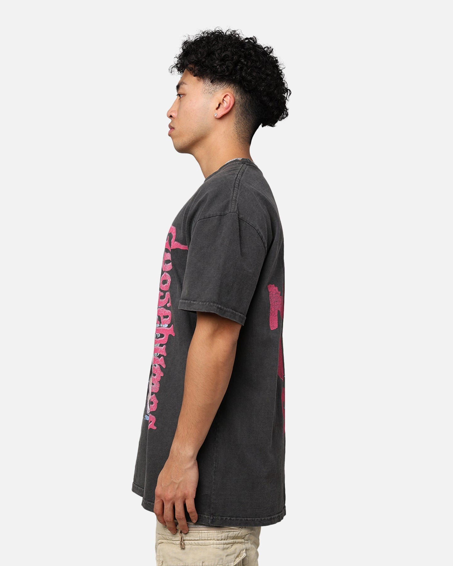 American Thrift X Goosebumps Abominable Snowman Heavyweight T-Shirt Black Wash