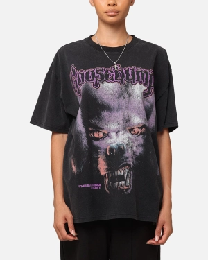 American Thrift X Goosebumps Barking Ghost Heavy T-Shirt Vintage Black