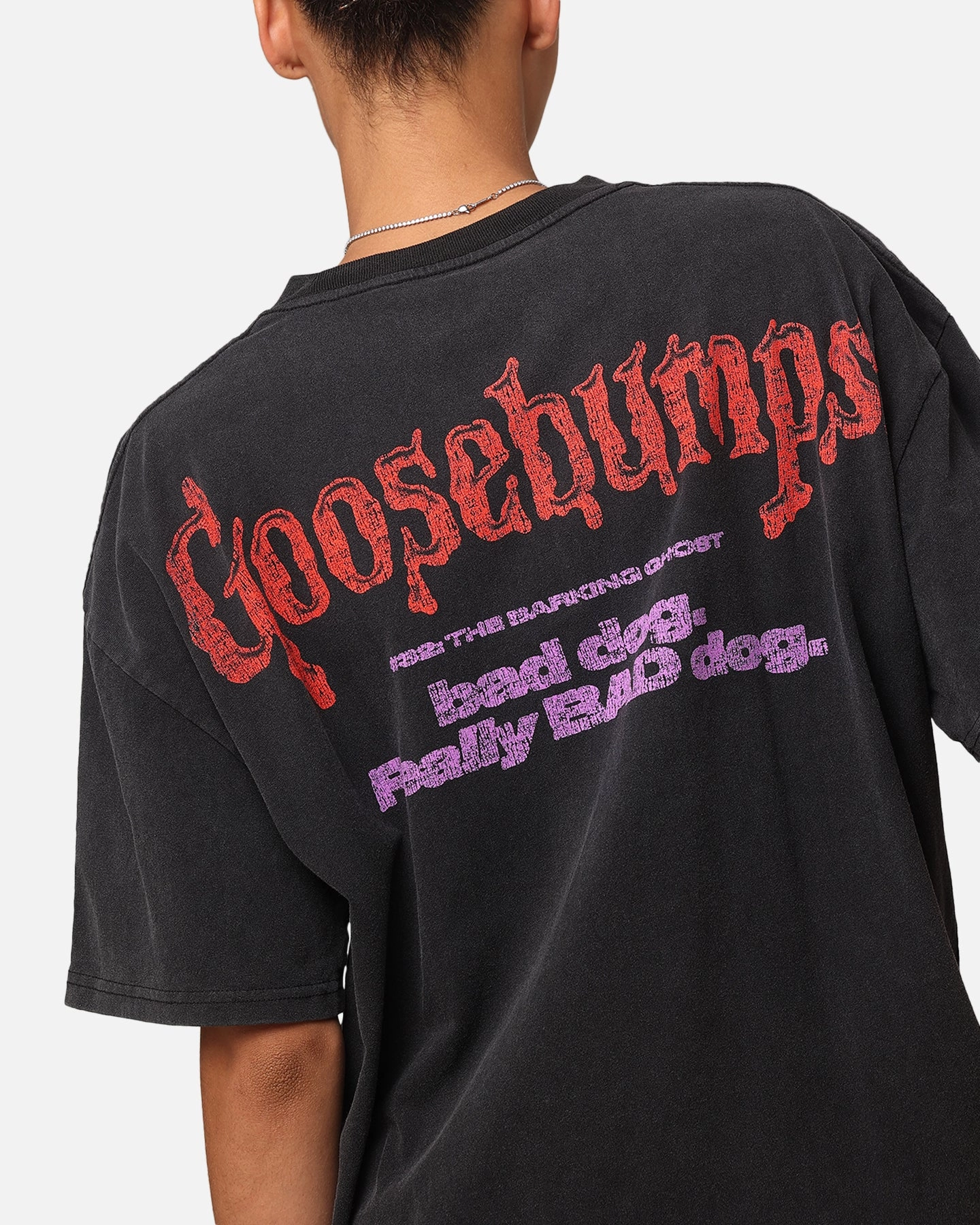 American Thrift X Goosebumps Barking Ghost Heavy T-Shirt Vintage Black
