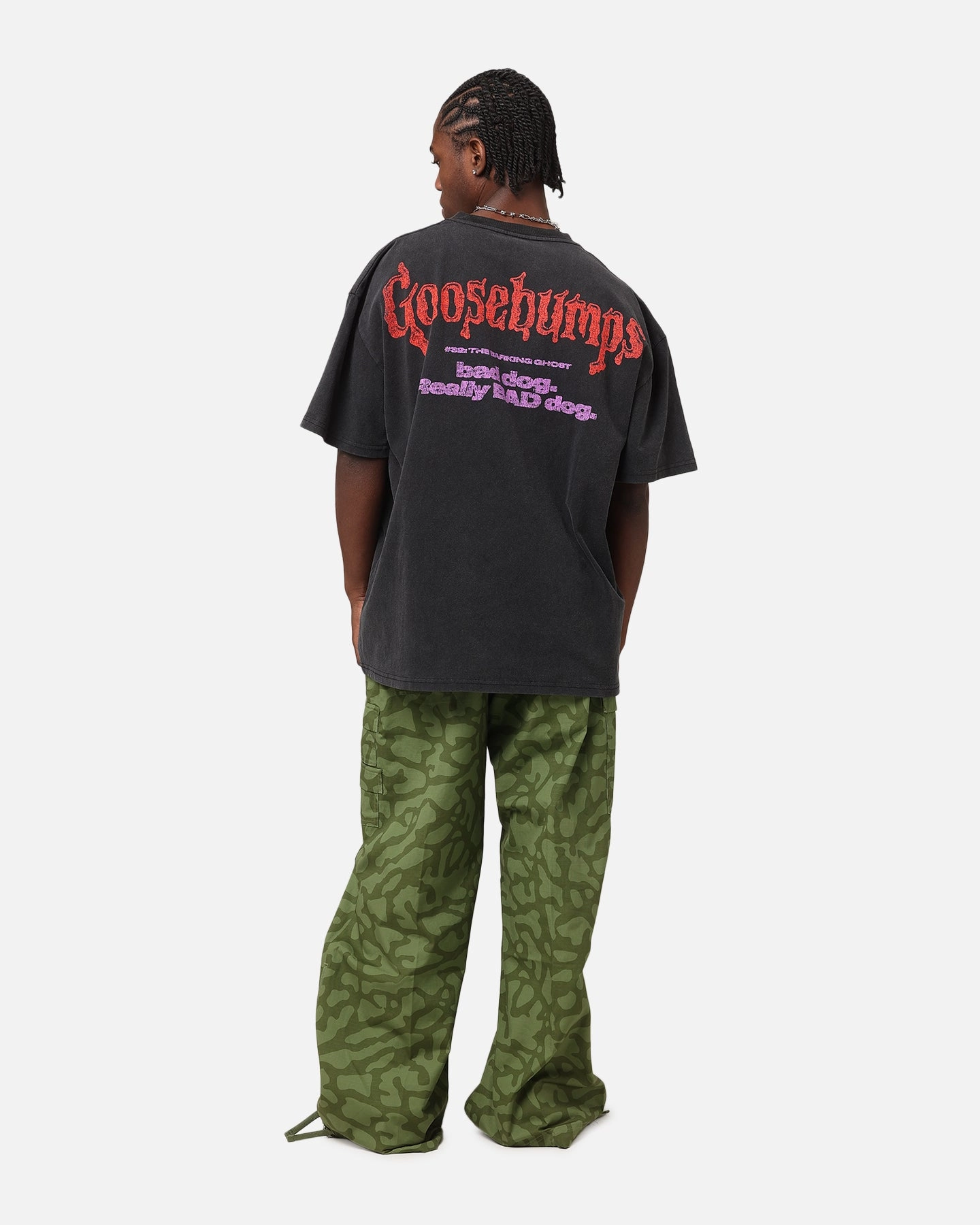 American Thrift X Goosebumps Barking Ghost Heavy T-Shirt Vintage Black
