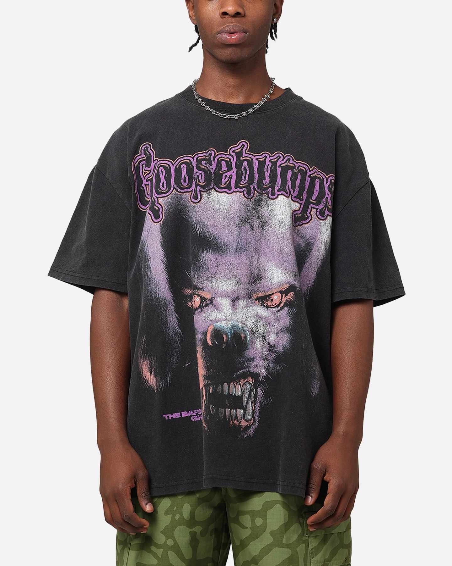 American Thrift X Goosebumps Barking Ghost Heavy T-Shirt Vintage Black