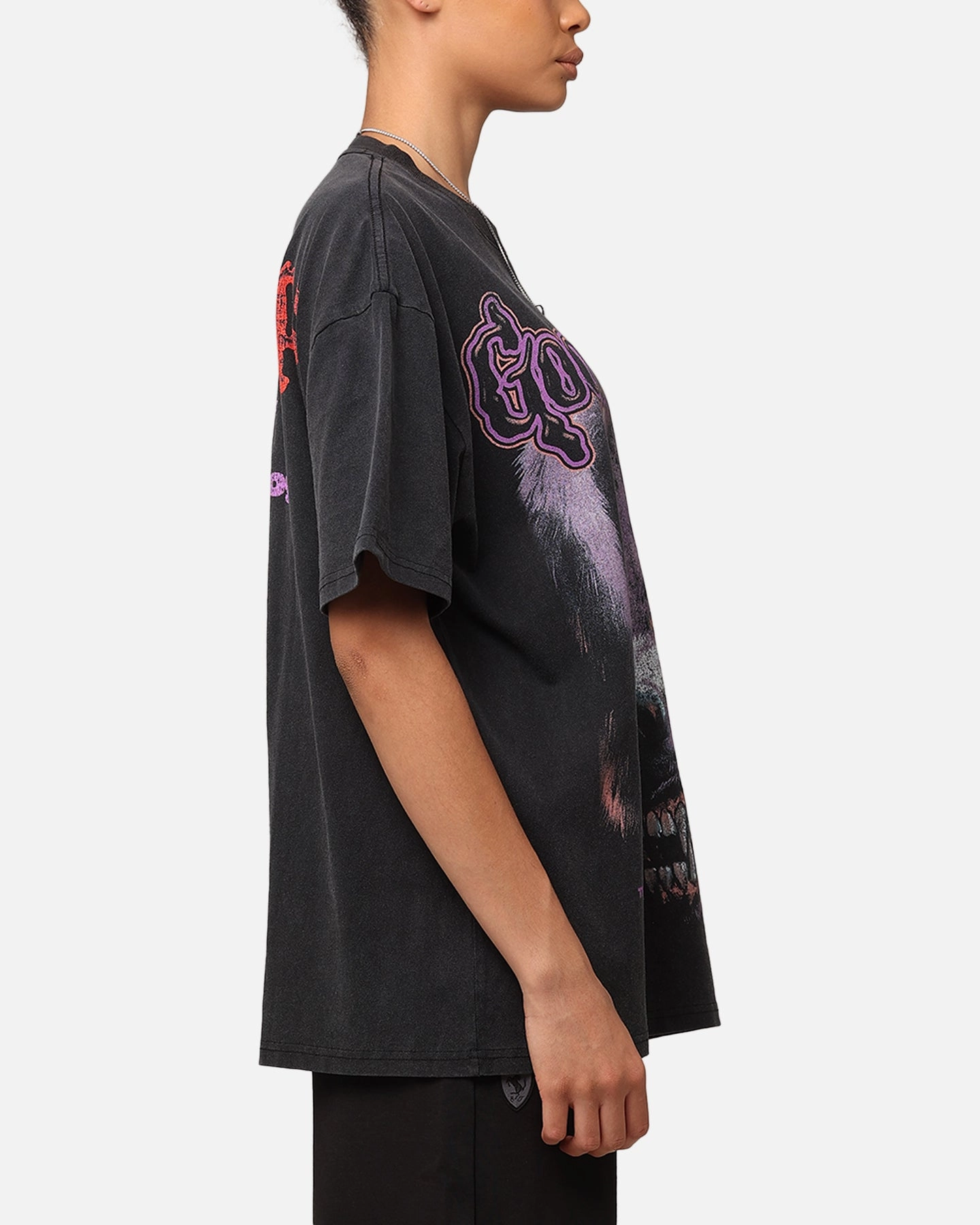 American Thrift X Goosebumps Barking Ghost Heavy T-Shirt Vintage Black