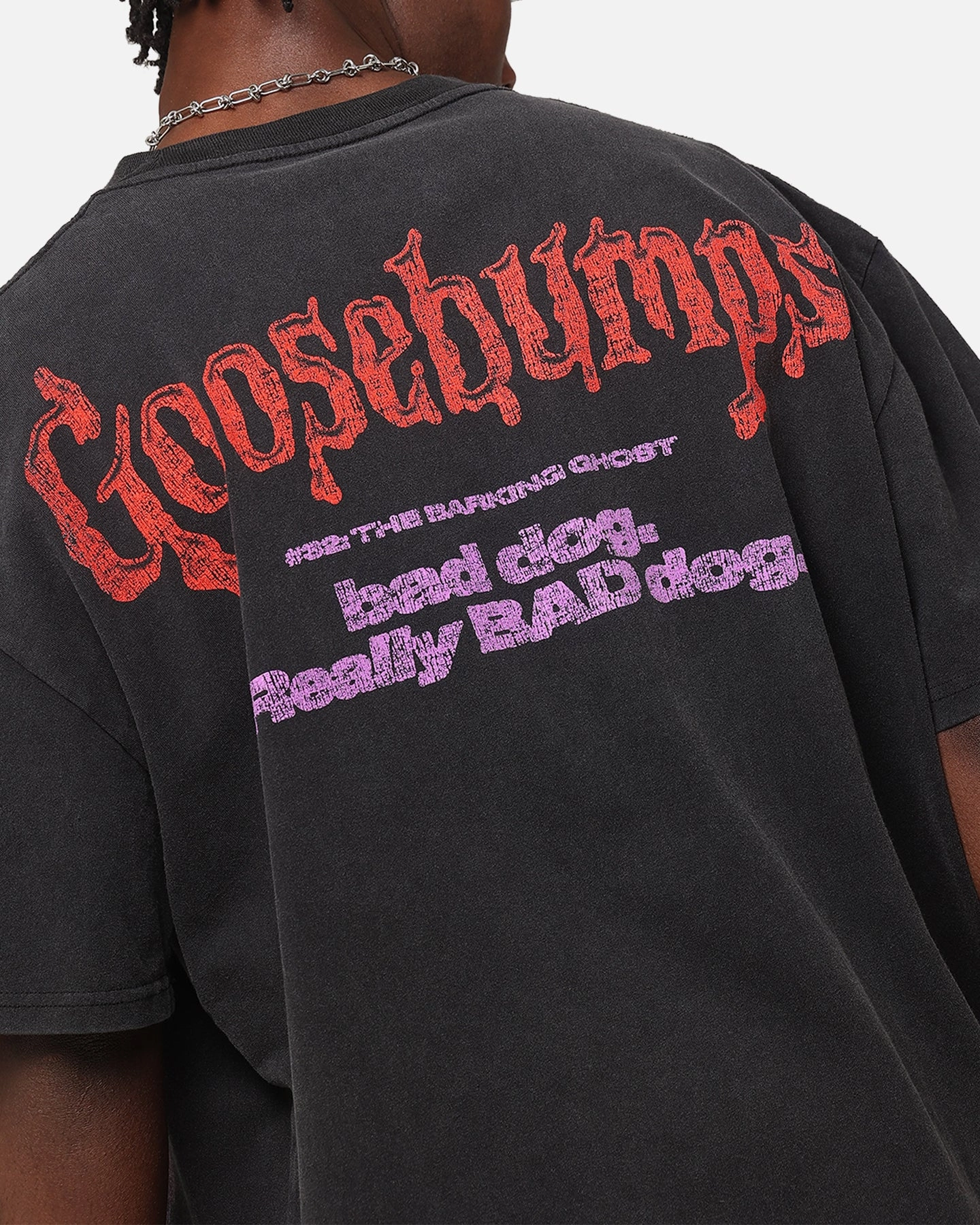 American Thrift X Goosebumps Barking Ghost Heavy T-Shirt Vintage Black