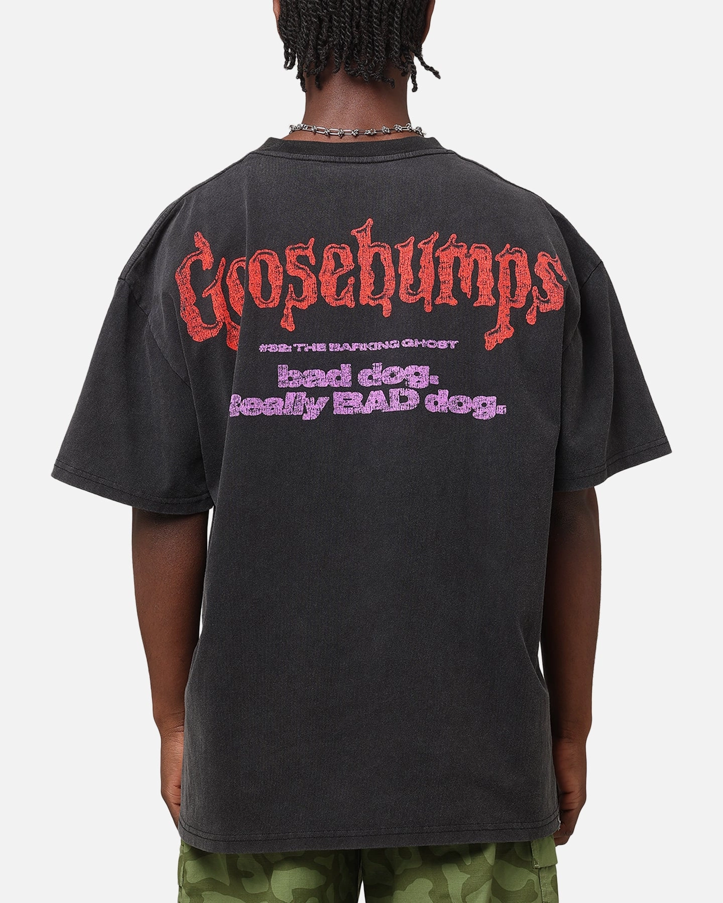 American Thrift X Goosebumps Barking Ghost Heavy T-Shirt Vintage Black