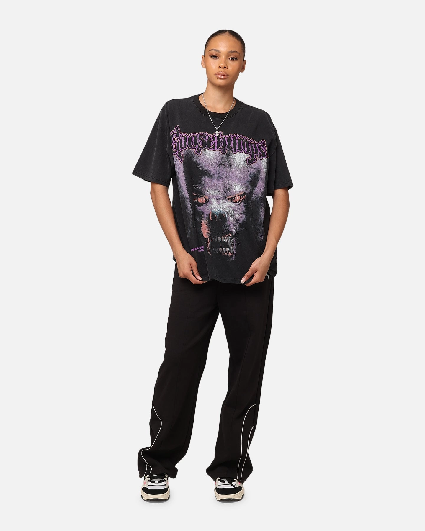 American Thrift X Goosebumps Barking Ghost Heavy T-Shirt Vintage Black