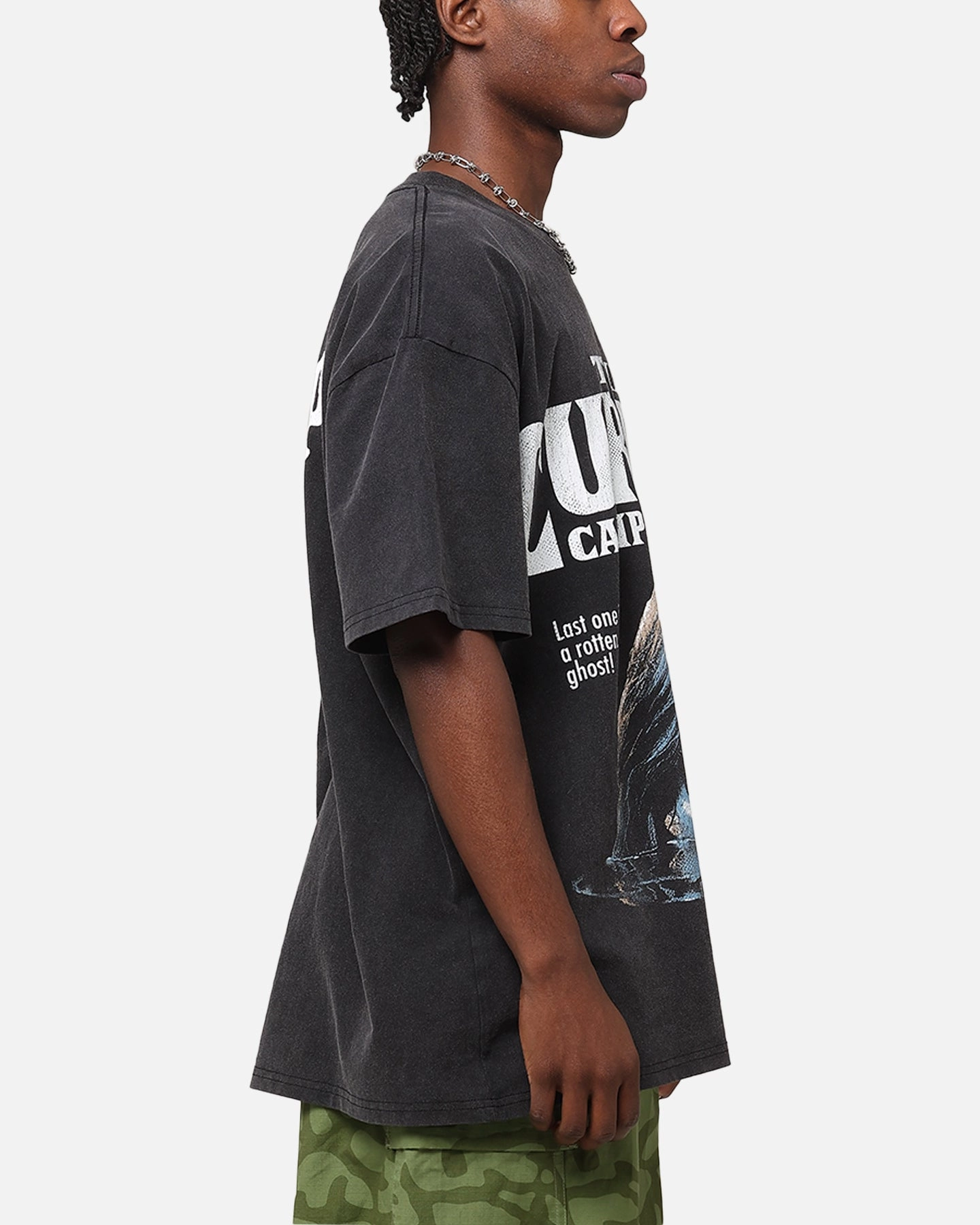 American Thrift X Goosebumps Cold Lake Heavy T-Shirt Vintage Black