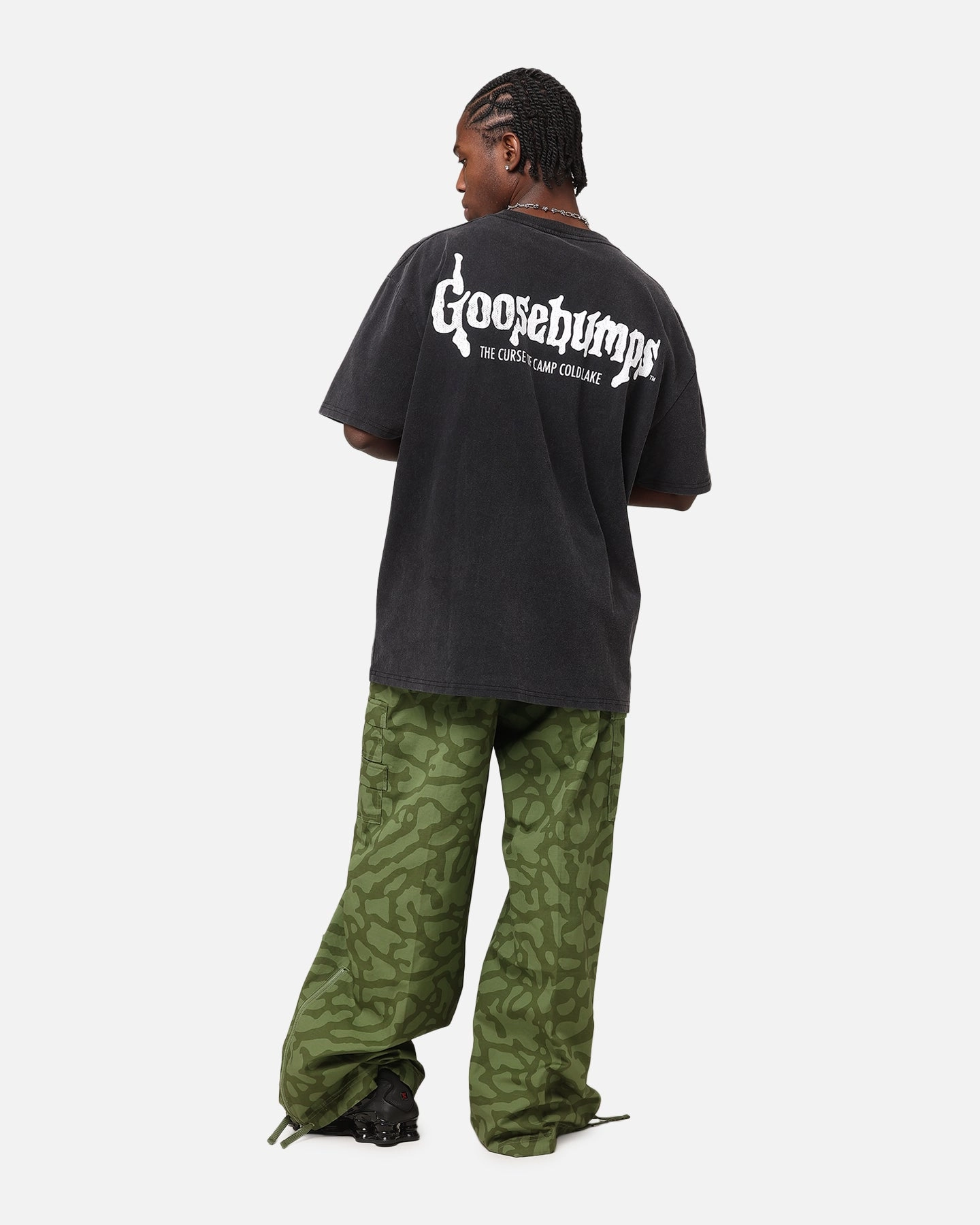 American Thrift X Goosebumps Cold Lake Heavy T-Shirt Vintage Black