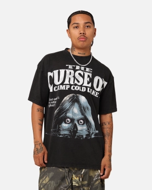 American Thrift X Goosebumps Cold Lake Vintage T-Shirt Black Wash