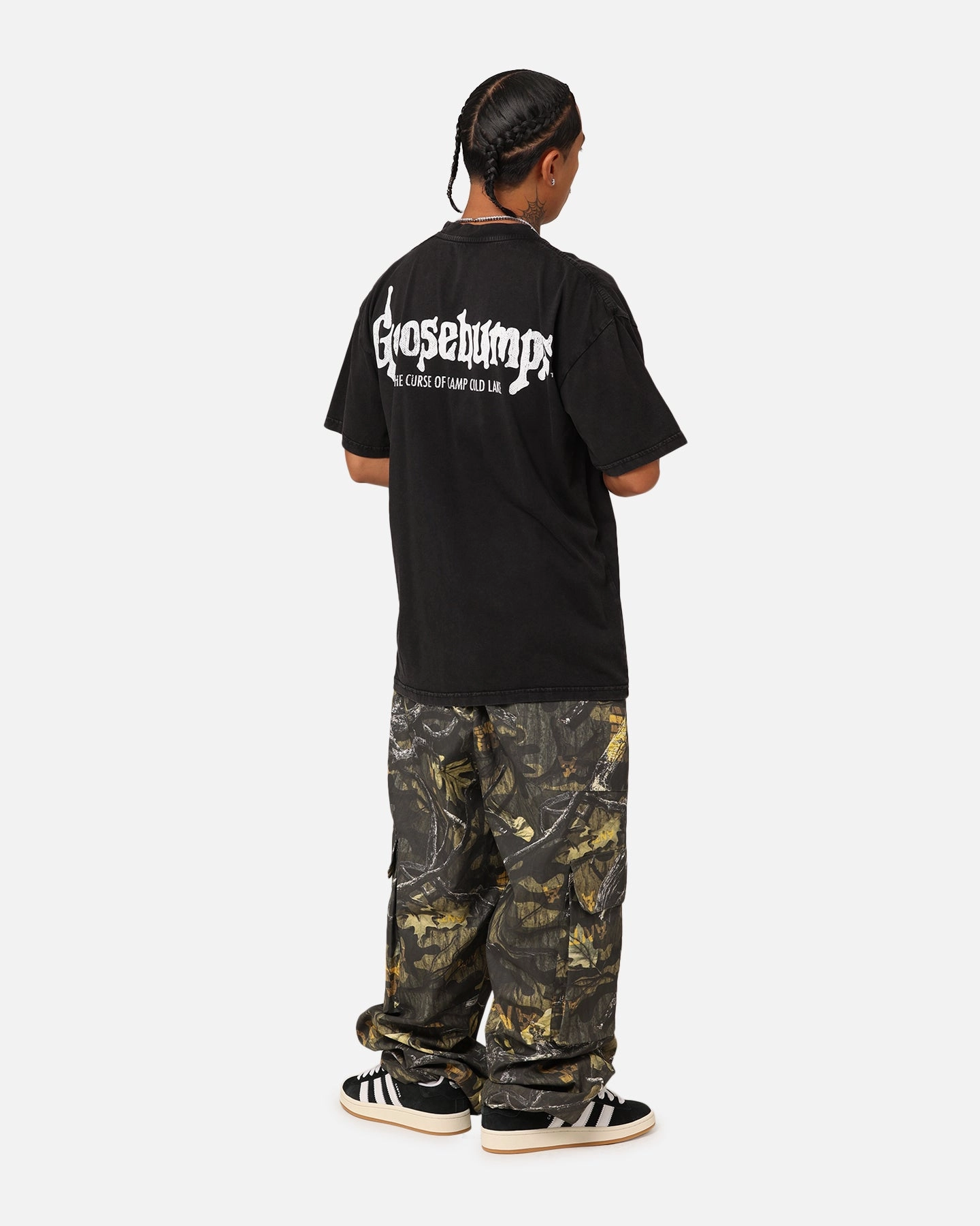 American Thrift X Goosebumps Cold Lake Vintage T-Shirt Black Wash