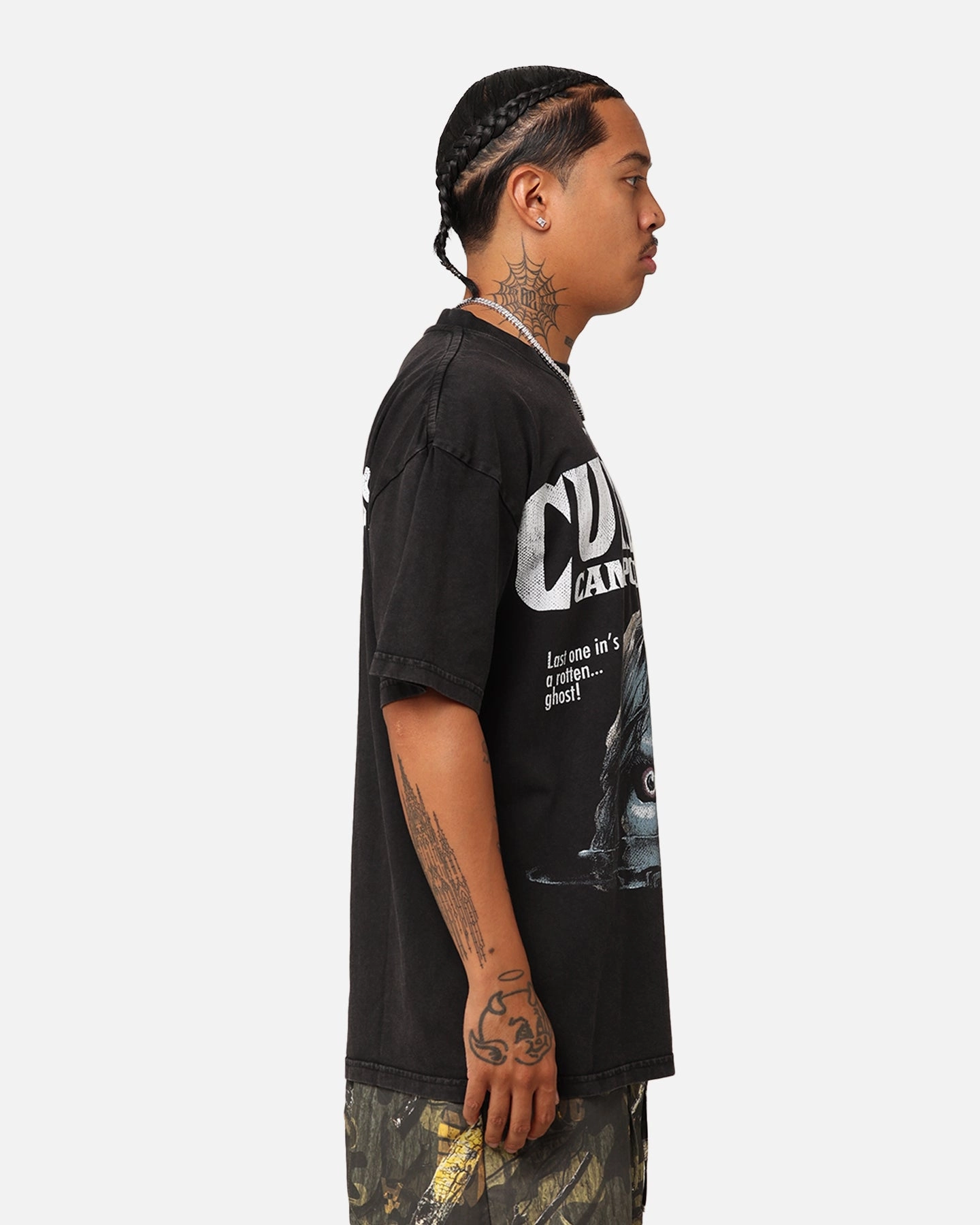 American Thrift X Goosebumps Cold Lake Vintage T-Shirt Black Wash