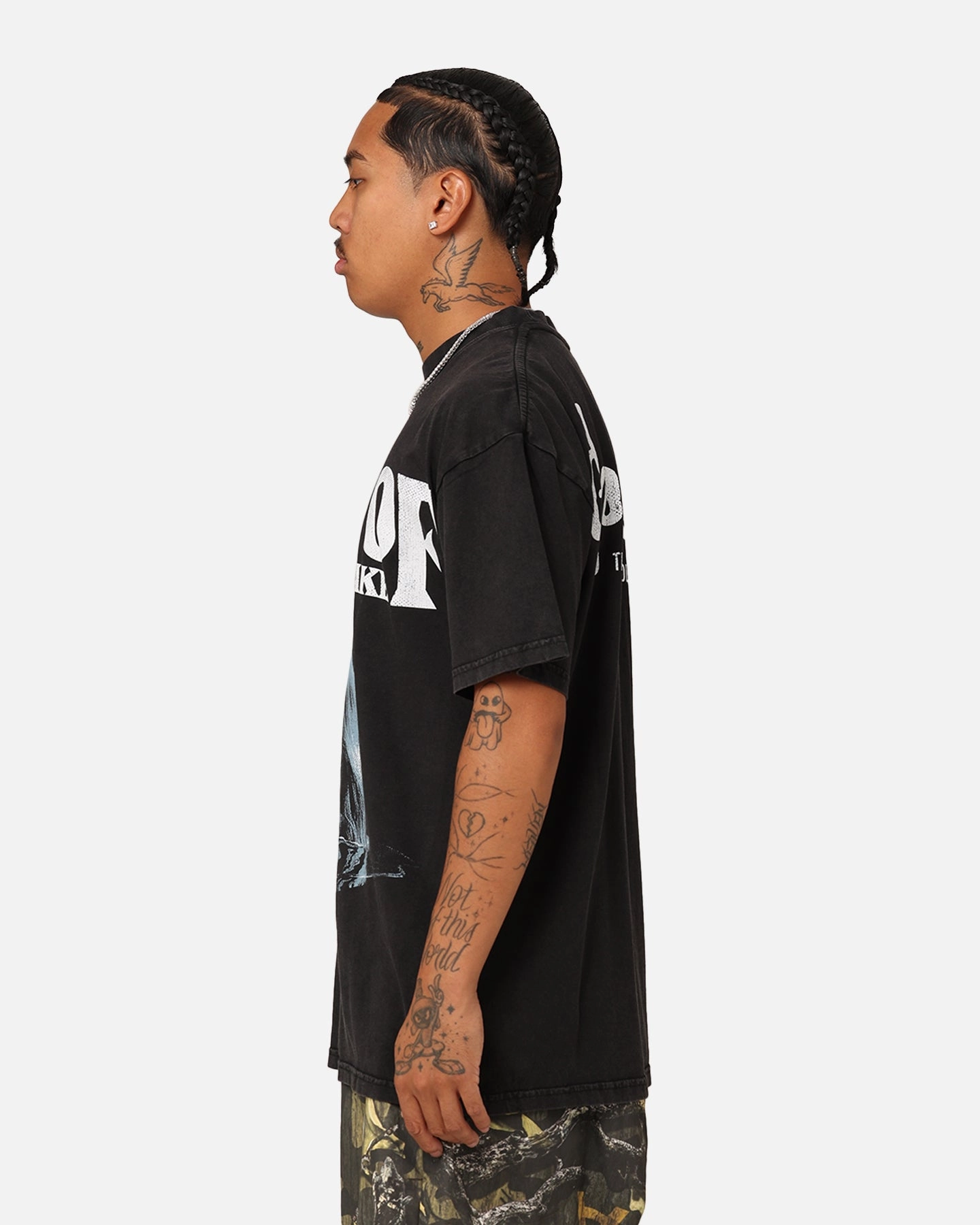 American Thrift X Goosebumps Cold Lake Vintage T-Shirt Black Wash