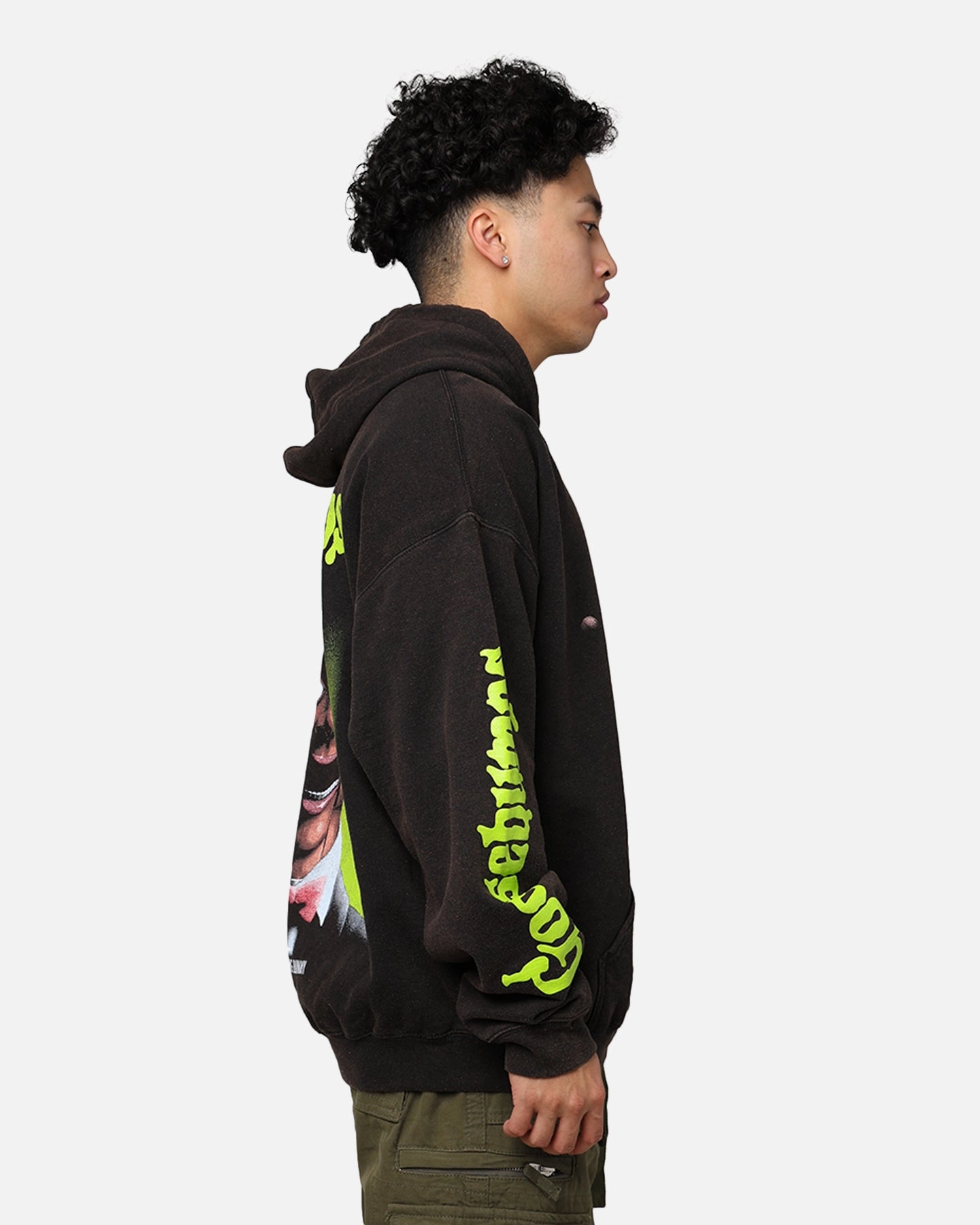 American Thrift X Goosebumps Living Dummy Vintage Hoodie Black Wash