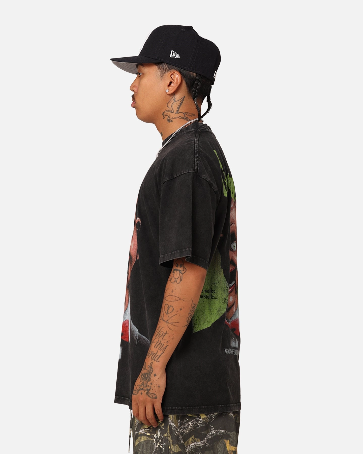 American Thrift X Goosebumps Living Dummy Vintage T-Shirt Black Wash