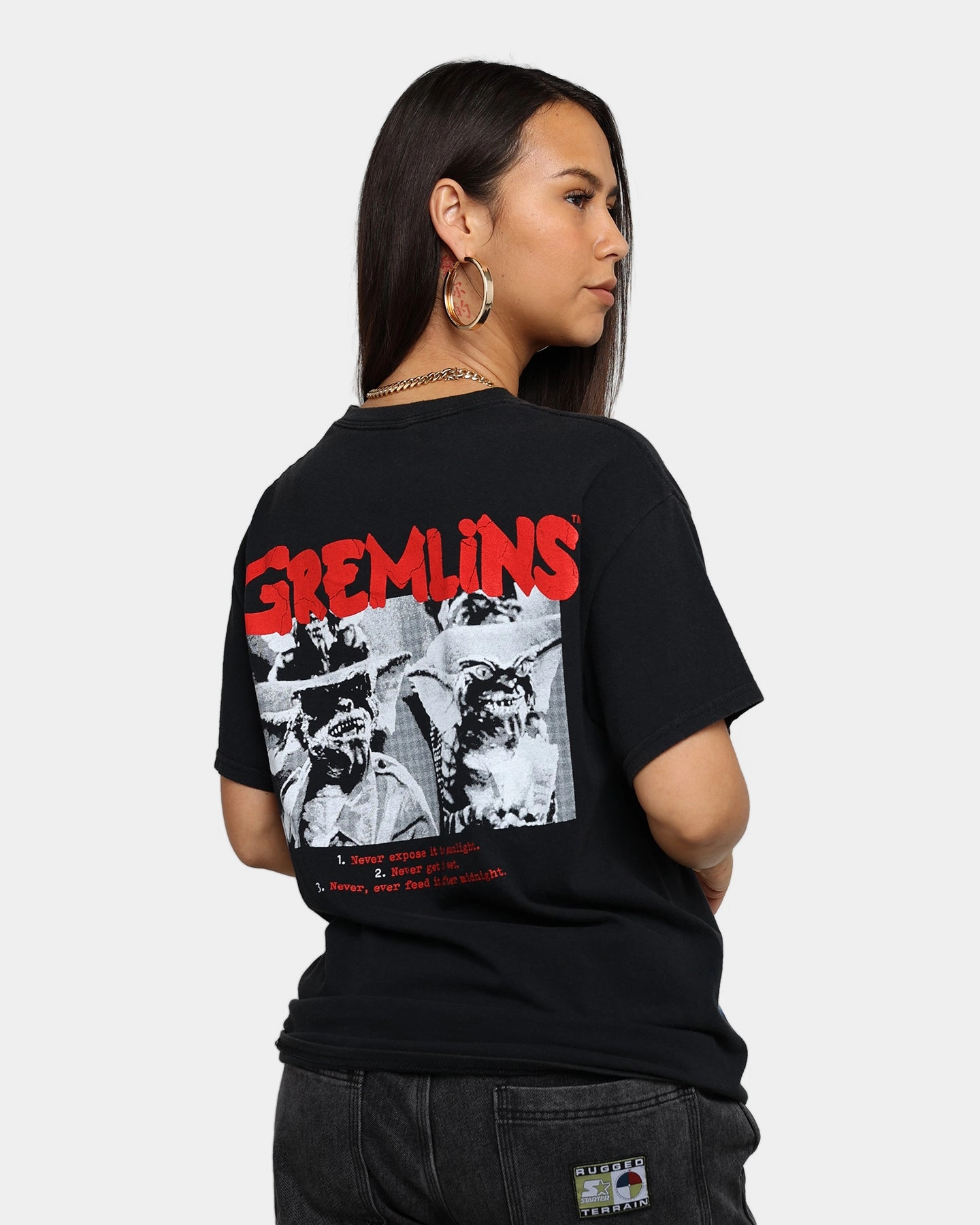 American Thrift X Gremlins Gremlins Vintage T-Shirt Black Wash