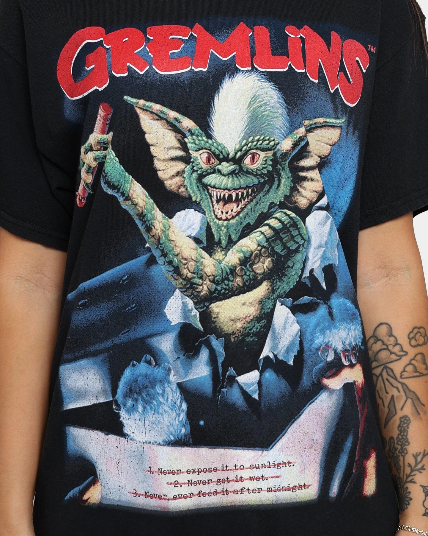 American Thrift X Gremlins Gremlins Vintage T-Shirt Black Wash