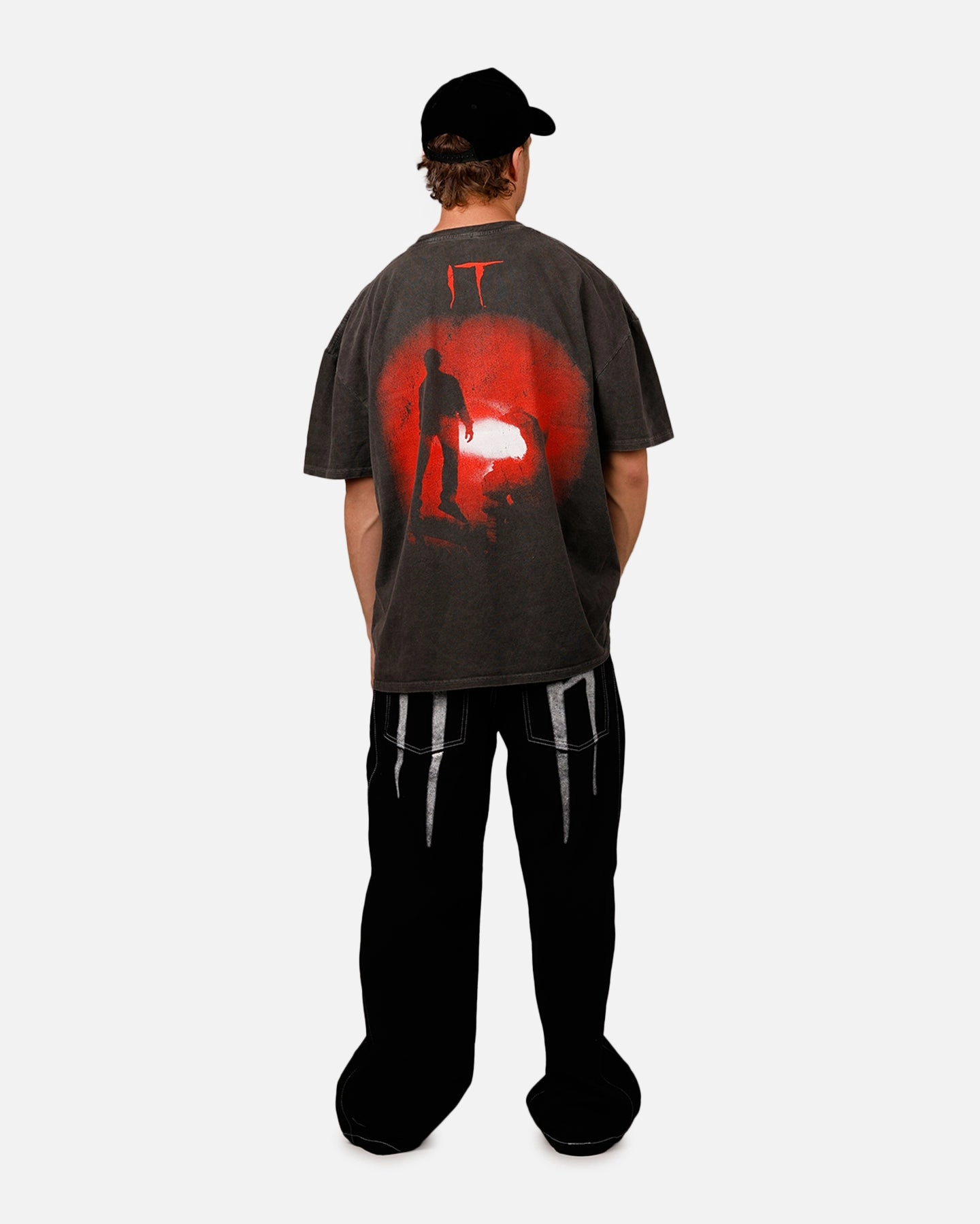 American Thrift X IT 'Horror Classics' The Dead Lights Heavy T-Shirt Black Wash