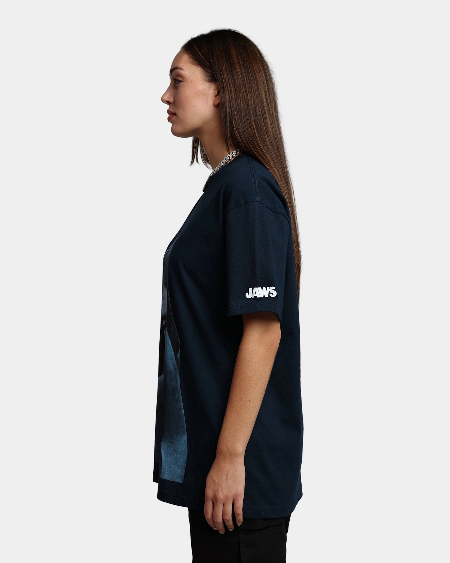 American Thrift X Jaws Jaws Vintage T-Shirt Navy