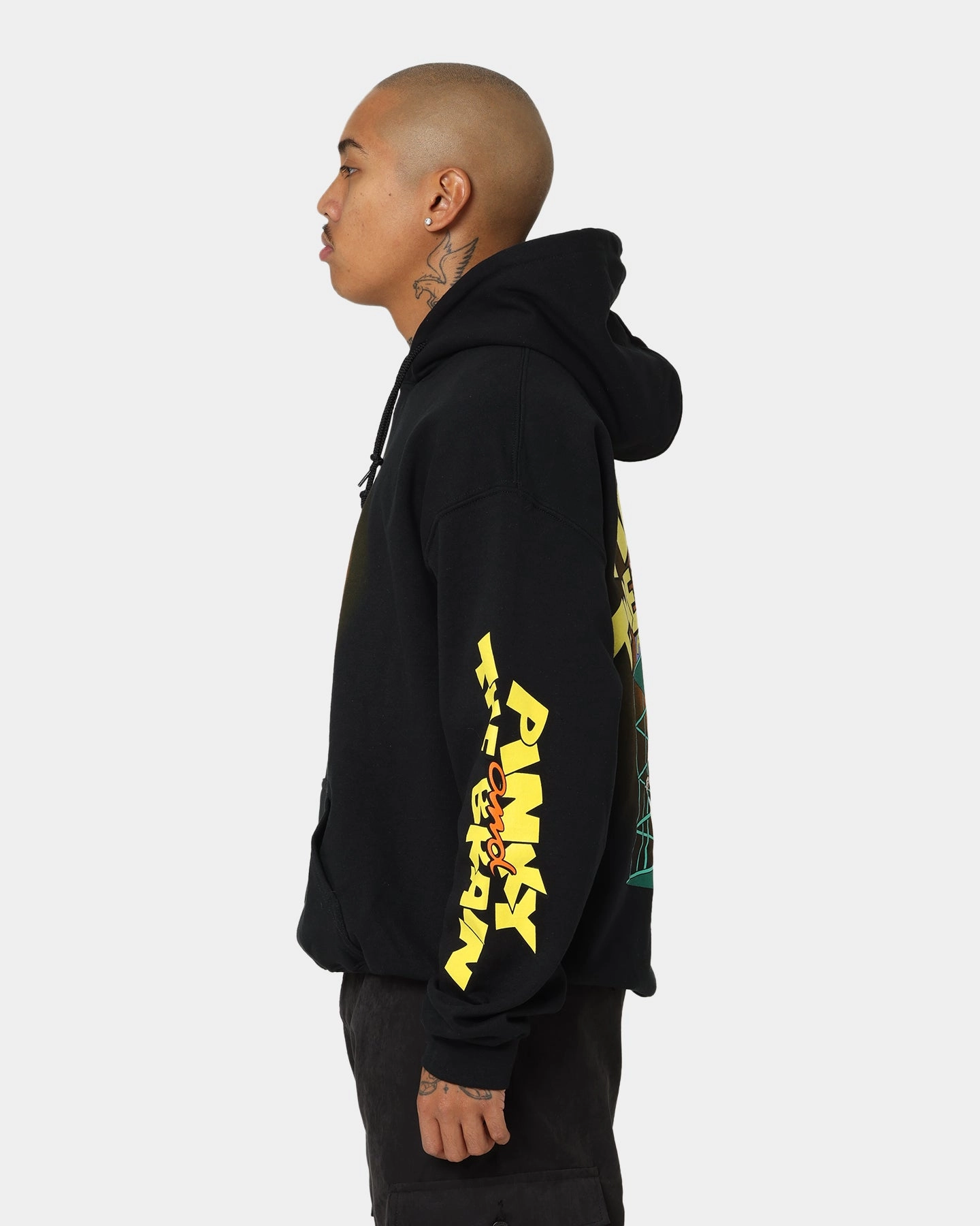 American Thrift X Pinky And The Brain Pinky And The Brain Vintage Hoodie Black Wash