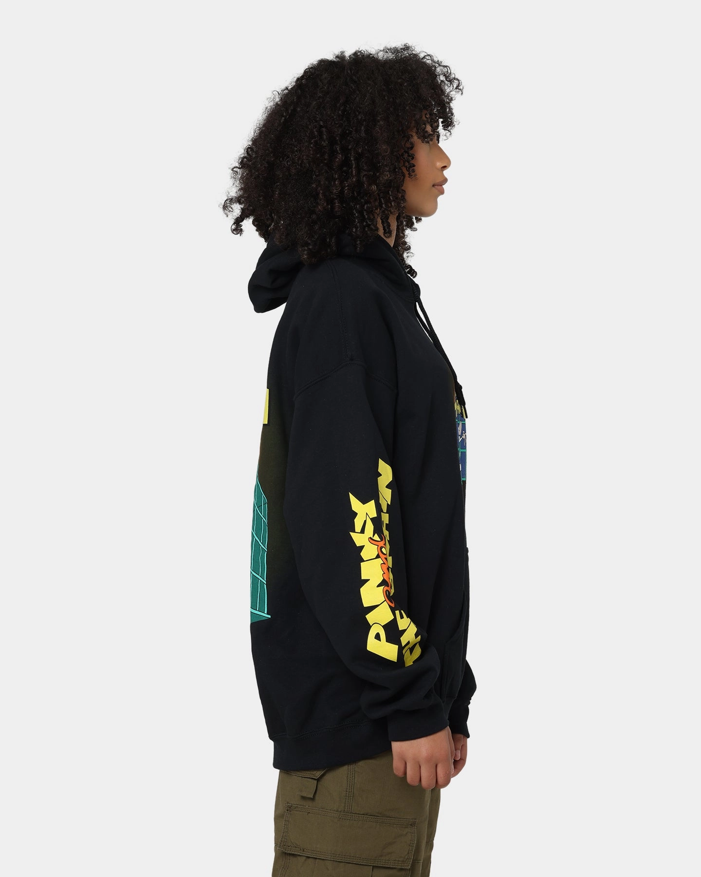American Thrift X Pinky And The Brain Pinky And The Brain Vintage Hoodie Black Wash