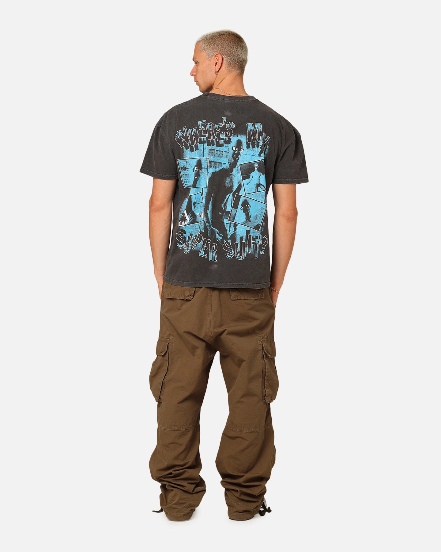 American Thrift X Pixar Frozone Heavyweight T-Shirt Black Wash