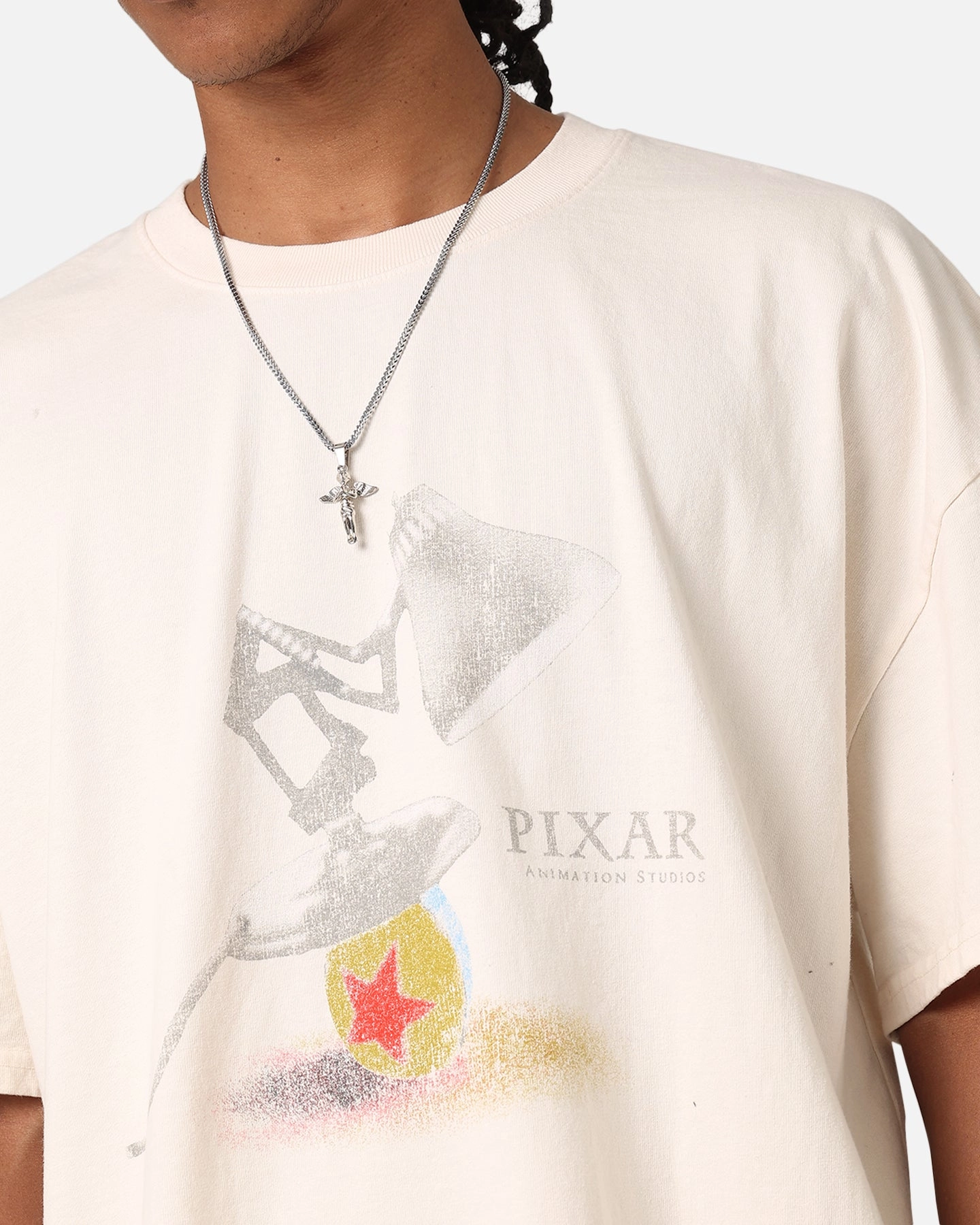 American Thrift X Pixar Heavyweight T-Shirt Off White