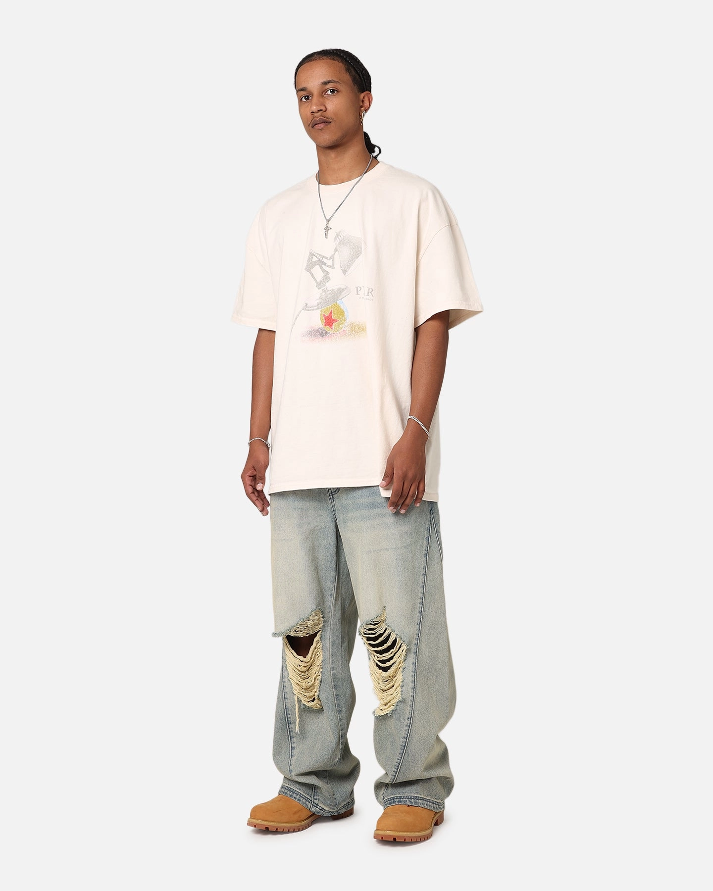 American Thrift X Pixar Heavyweight T-Shirt Off White