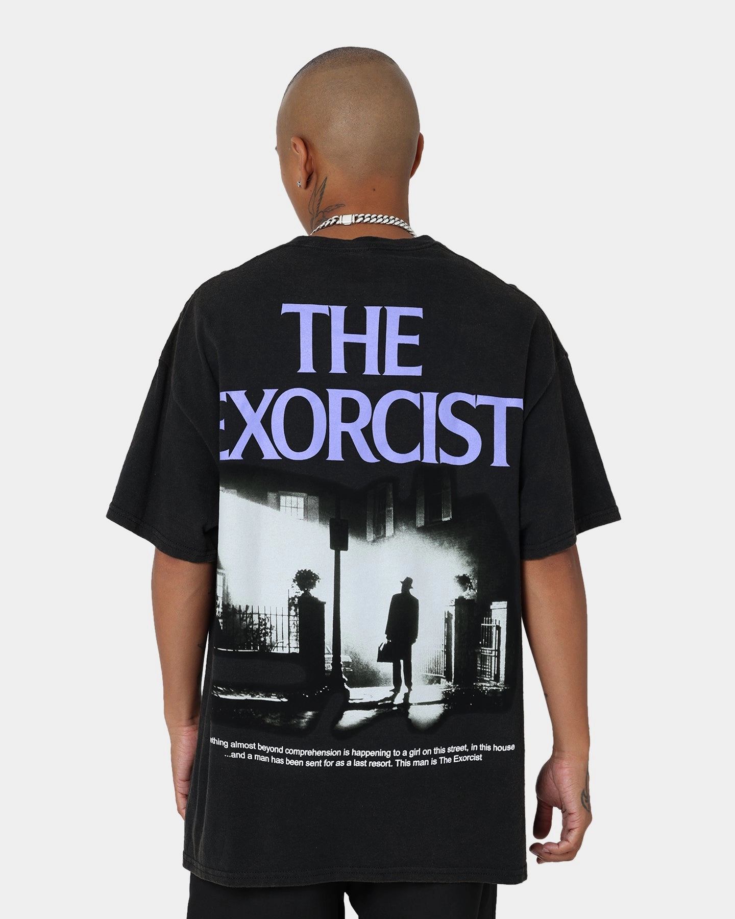 American Thrift X The Exorcist The Exorcist Poster Vintage T-Shirt Black Wash