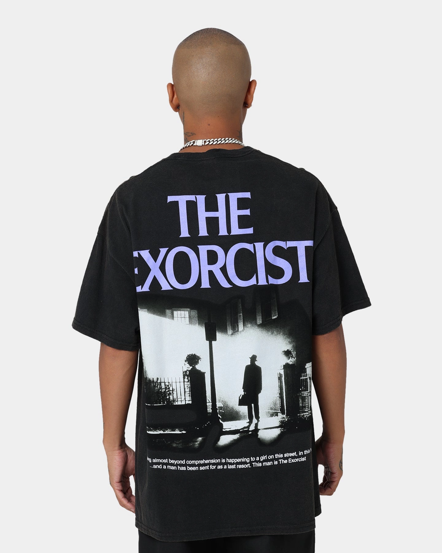 American Thrift X The Exorcist The Exorcist Poster Vintage T-Shirt Black Wash