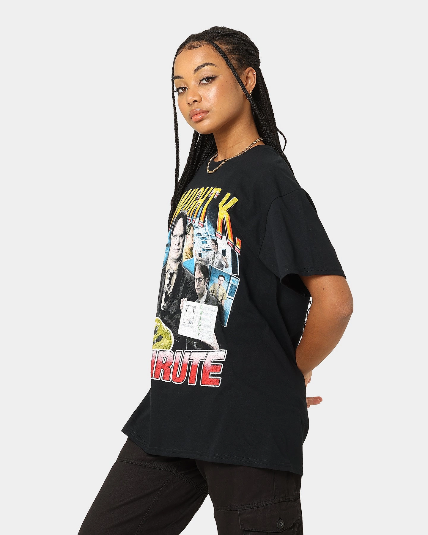 American Thrift X The Office Dwight Vintage T-Shirt Black