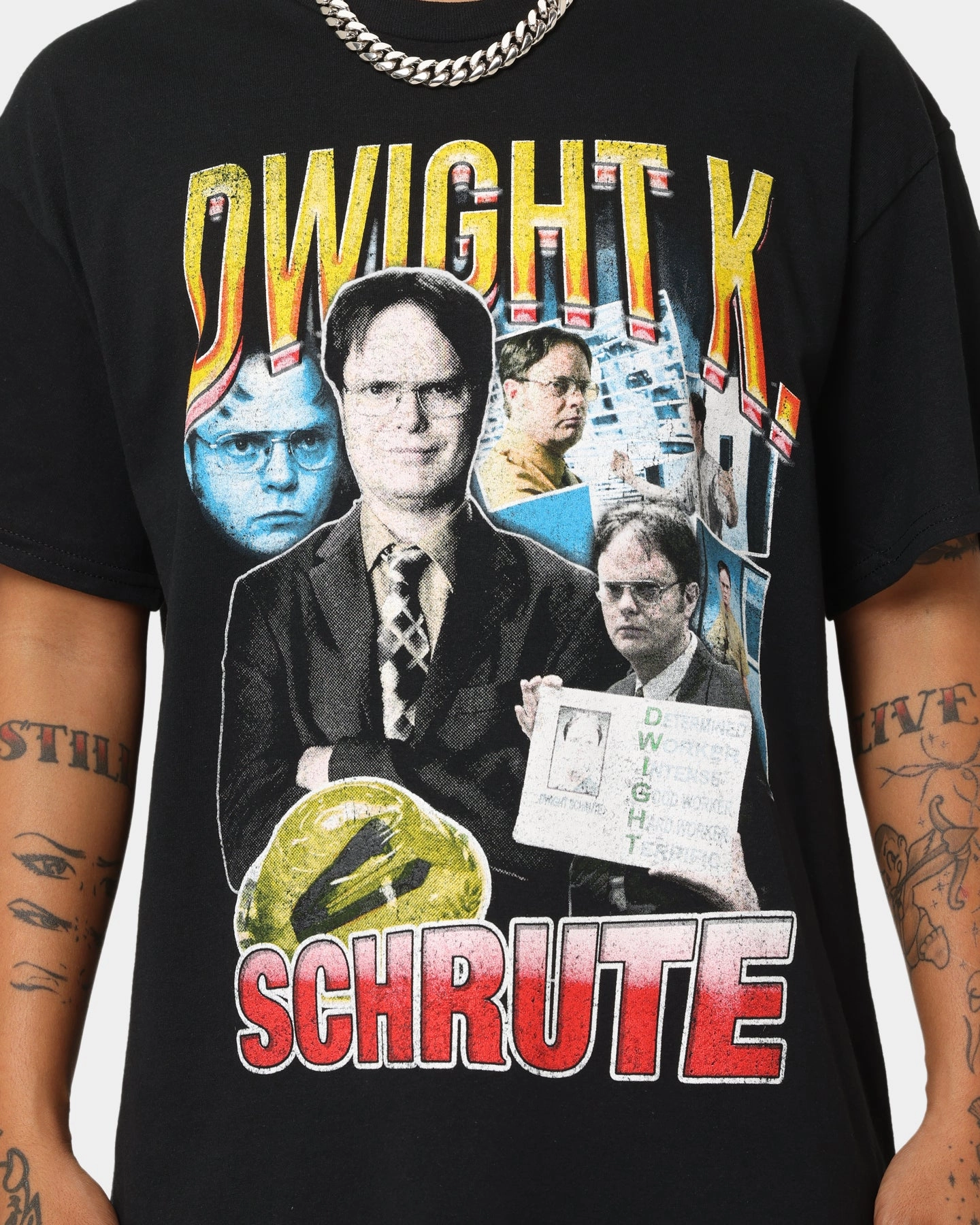 American Thrift X The Office Dwight Vintage T-Shirt Black