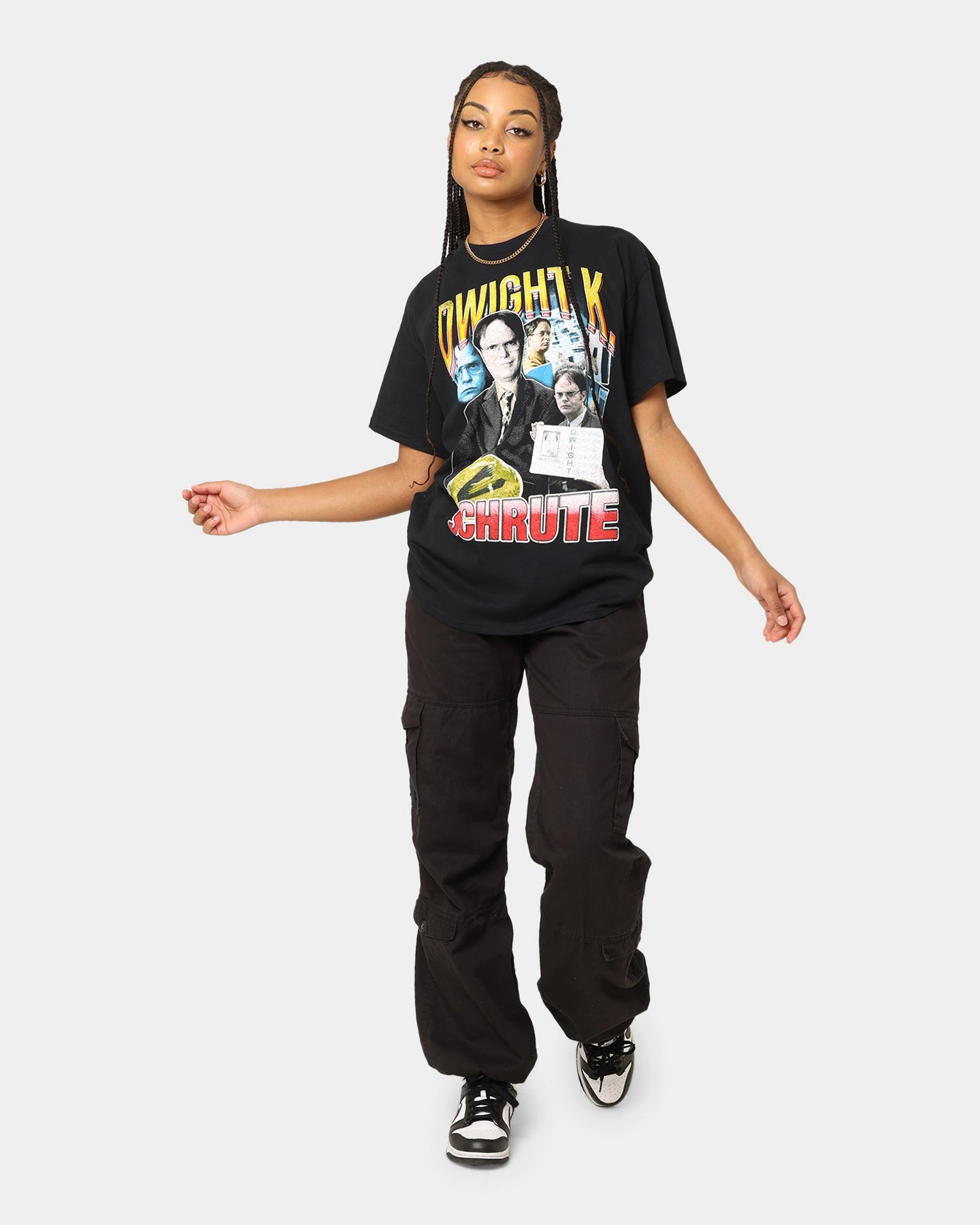American Thrift X The Office Dwight Vintage T-Shirt Black