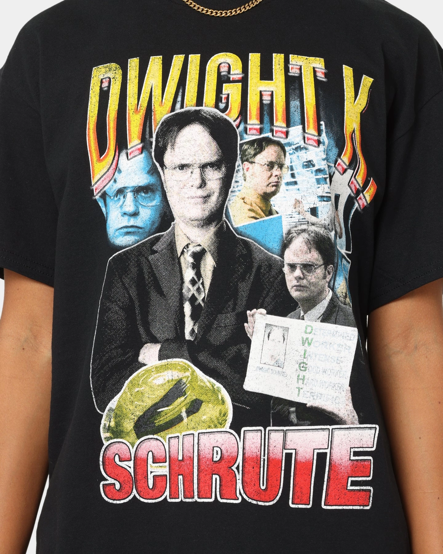 American Thrift X The Office Dwight Vintage T-Shirt Black