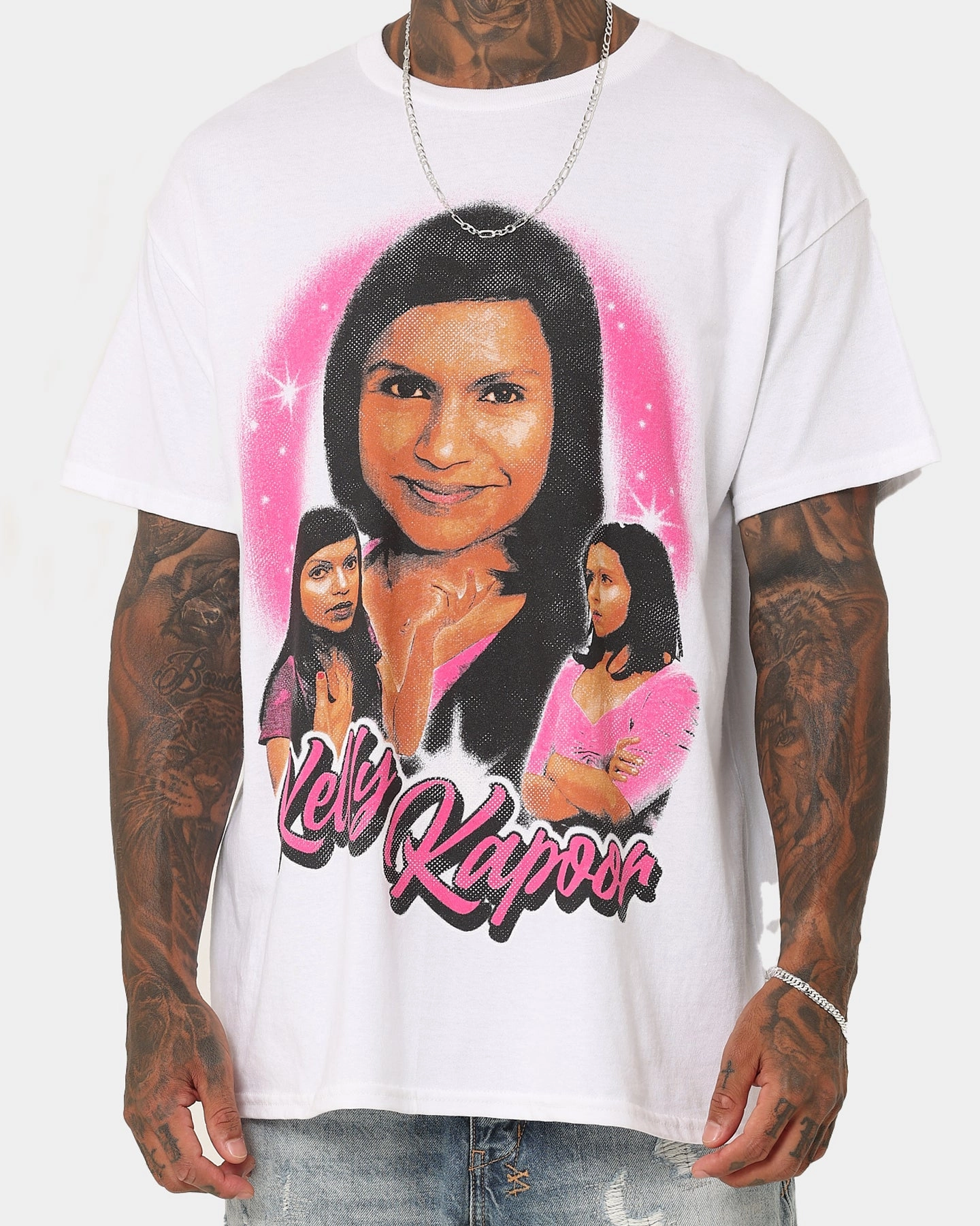 American Thrift X The Office Kelly Kapoor Vintage T-Shirt White