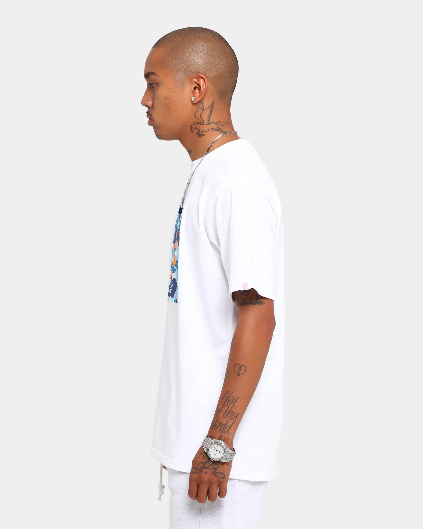 Anti Social Social Club BAPE x ASSC Camo Box T-Shirt White/Blue