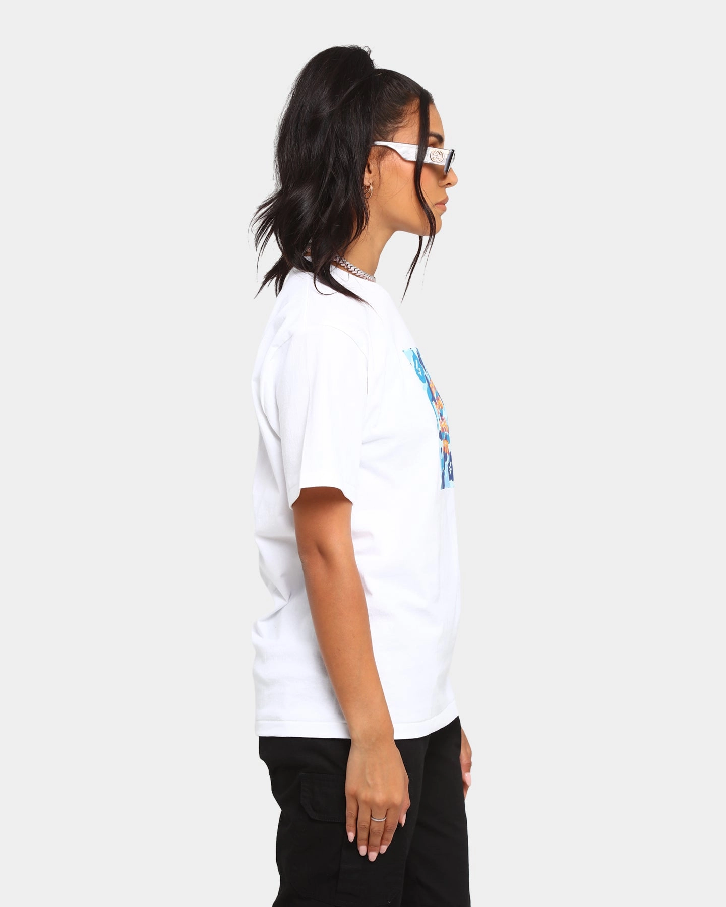Anti Social Social Club BAPE x ASSC Camo Box T-Shirt White/Blue
