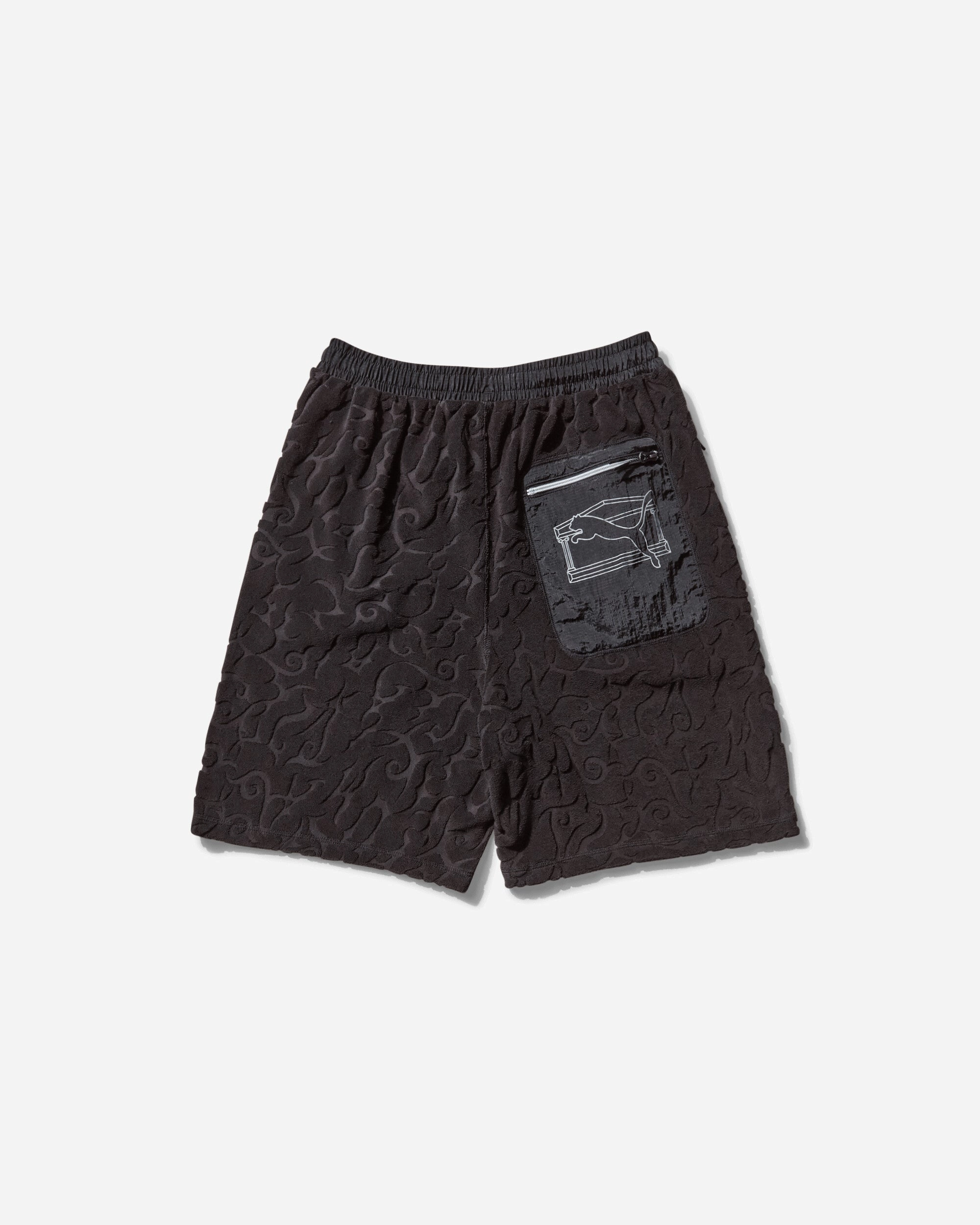Aries Toweling Shorts Black