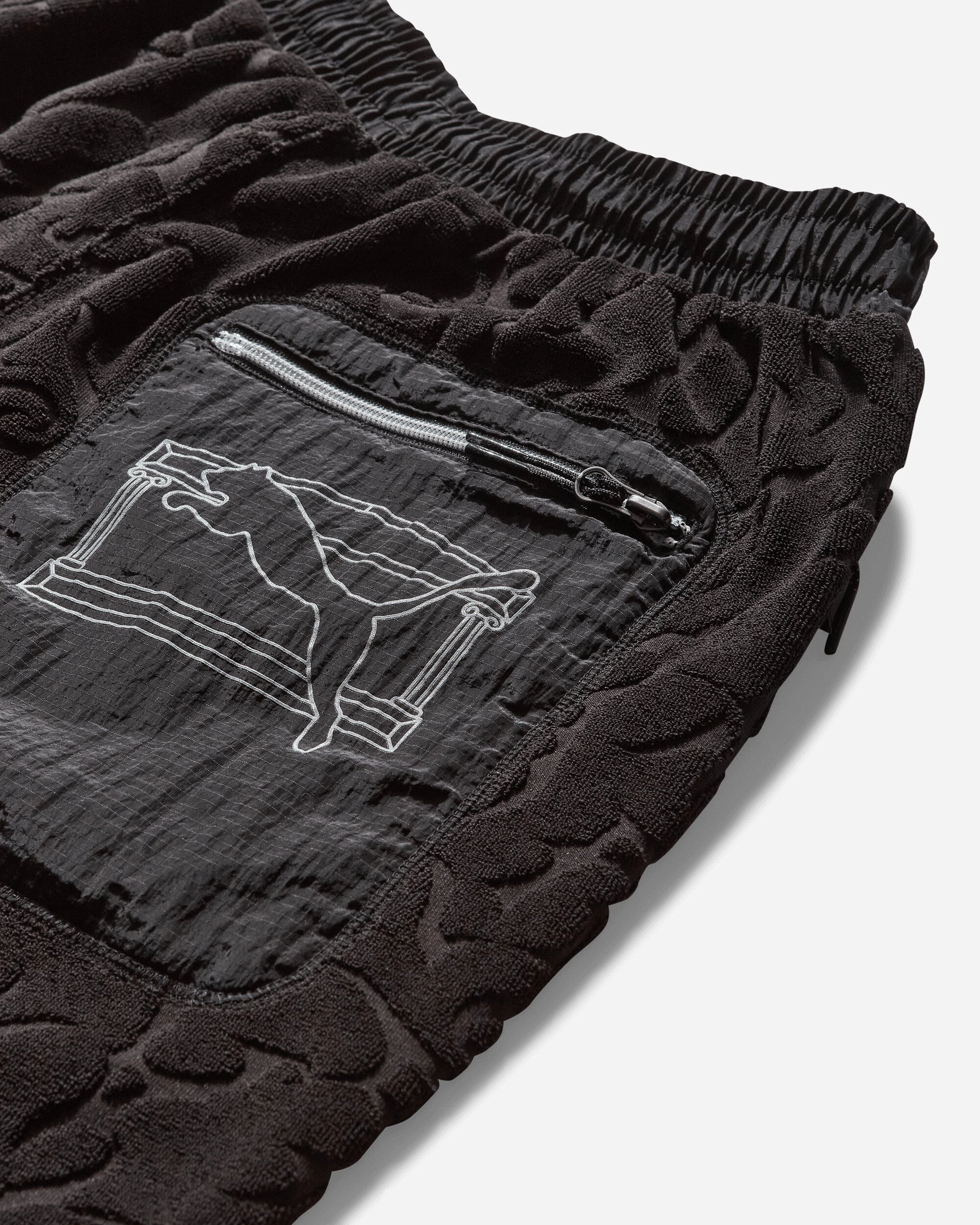Aries Toweling Shorts Black