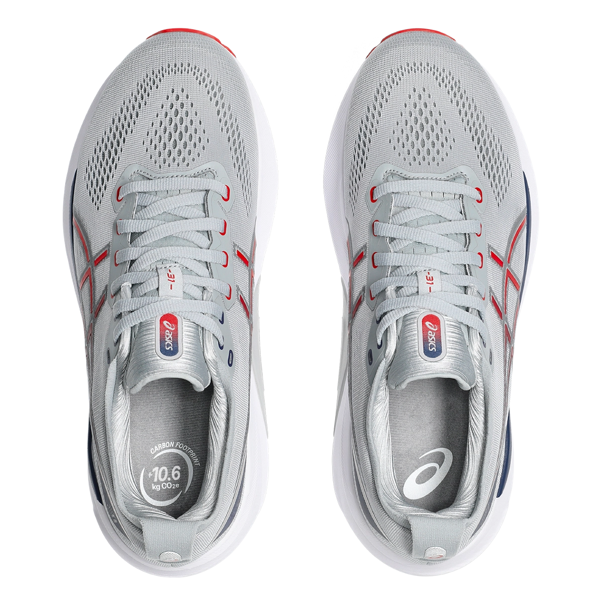 Asics Gel Kayano 31 - Piedmont Grey - Fiery Red