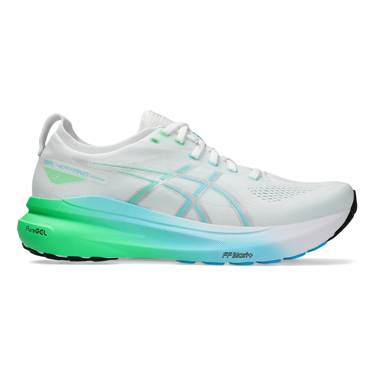 Asics Gel Kayano 31 - White - Bright Cyan