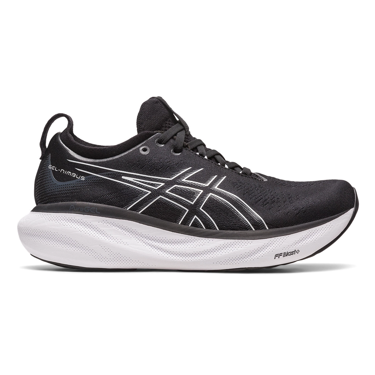 Asics Gel Nimbus 25 - Black - Pure Silver