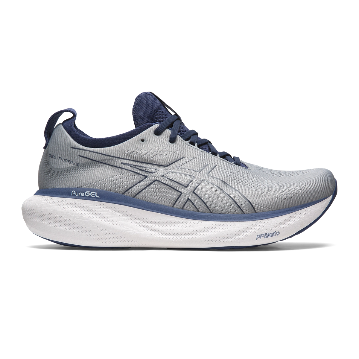 Asics Gel Nimbus 25 - Sheet Rock - Indigo Blue