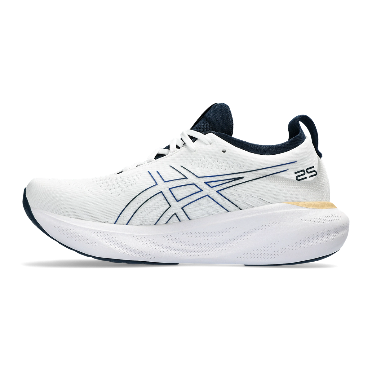 Asics Gel Nimbus 25 - White - Illusion Blue