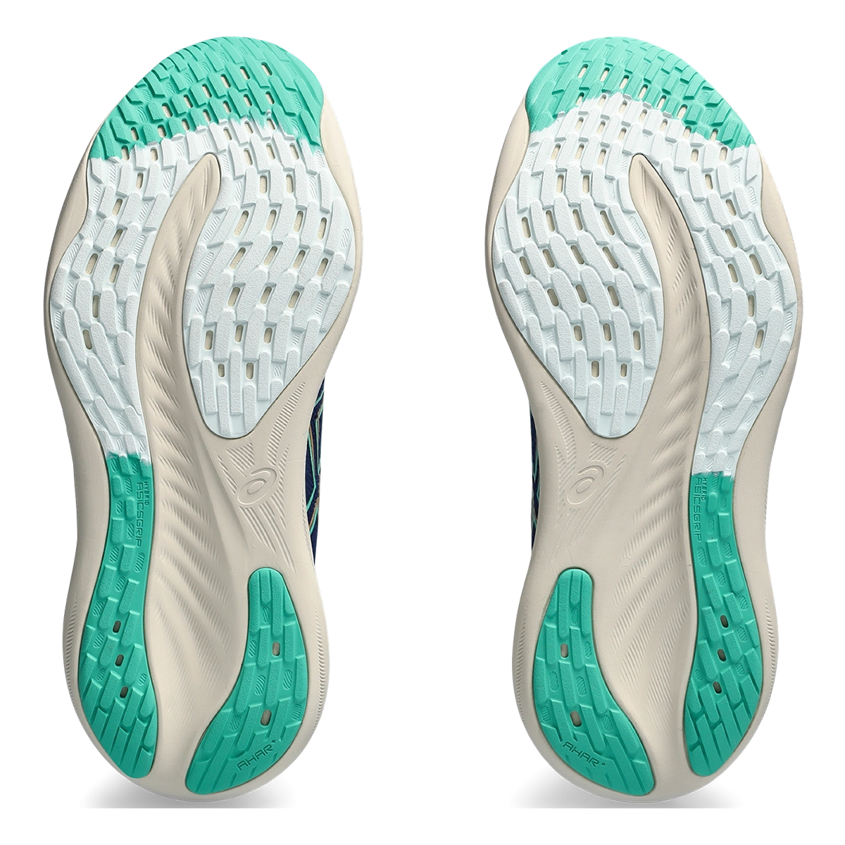 Asics Gel Nimbus 26 - Blue Expanse - Aurora Green