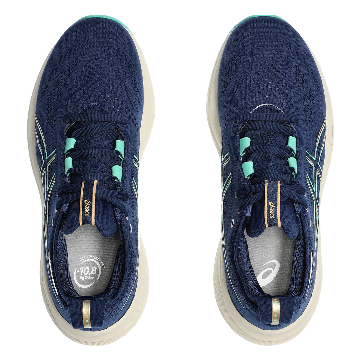 Asics Gel Nimbus 26 - Blue Expanse - Aurora Green