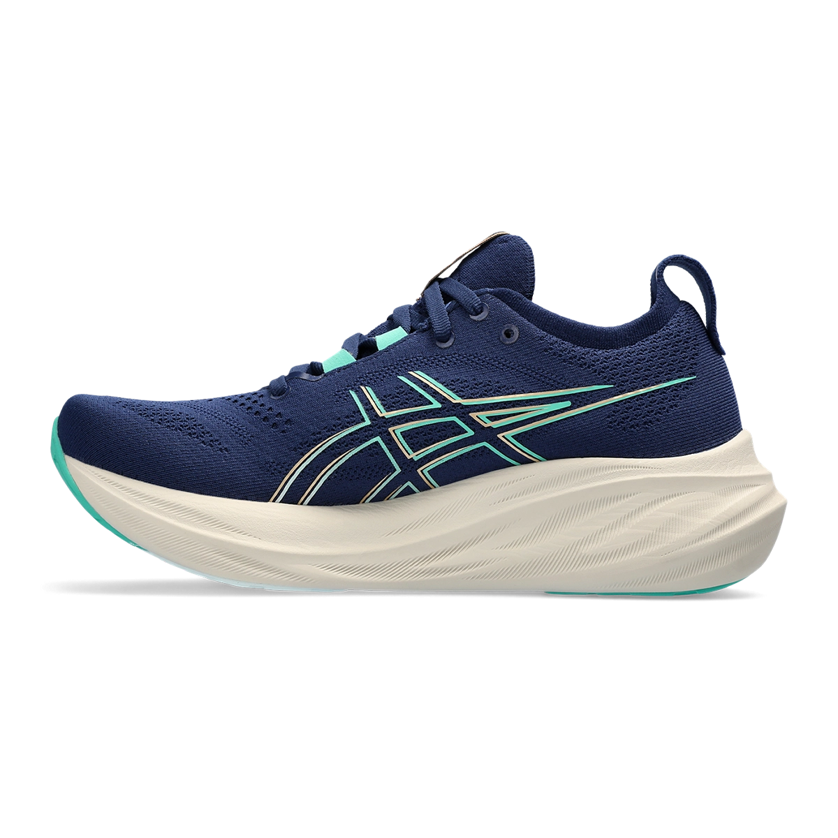 Asics Gel Nimbus 26 - Blue Expanse - Aurora Green