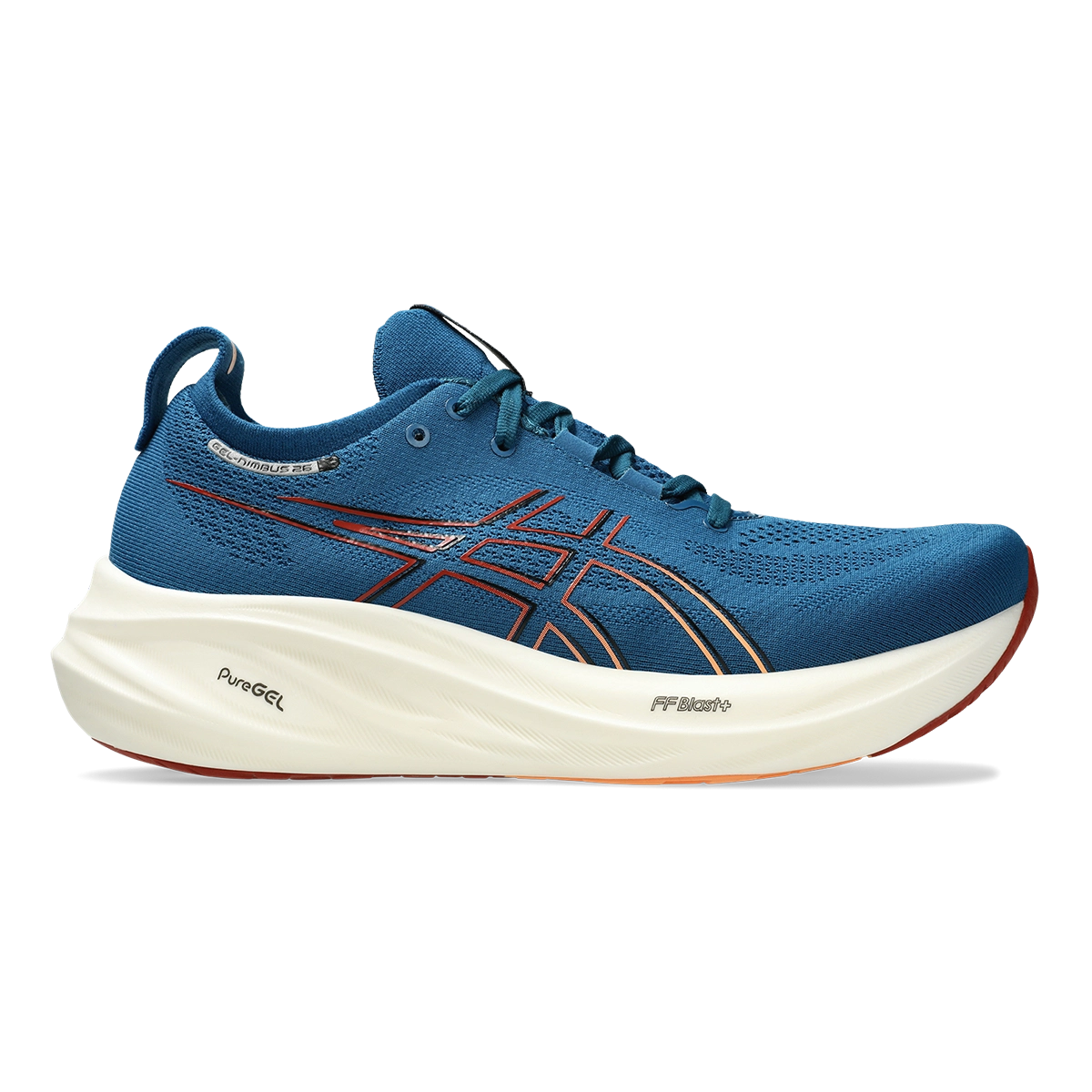 Asics Gel Nimbus 26 - Rich Navy - Faded Orange