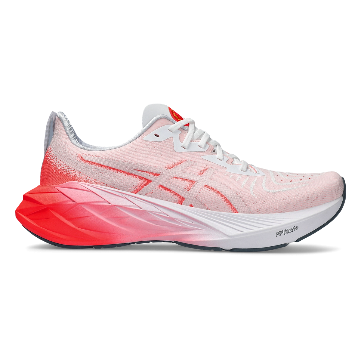 Asics Novablast 4 - White - Sunrise Red
